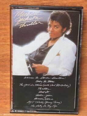 Michael Jackson Thriller Cassette Tape 1982 Epic Records Pop Album Dolby Stereo